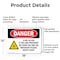 Signmission Radiation & Laser Sign, 12 in H x 18 in W, Aluminum, Rectangle OS-2PACK-DS-A-1218-L-2518 - alternate 4